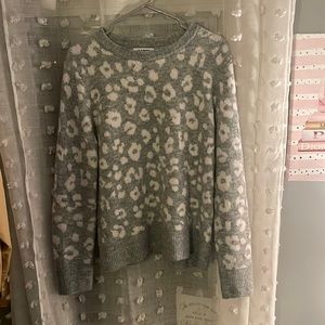 Old Navy cheetah print sweater
